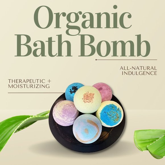 COPY - 6 Extra Large 5.2 oz. Hand Made Vegan Organic Bath Bomb Set Perfect for … - Picture 3 of 4
